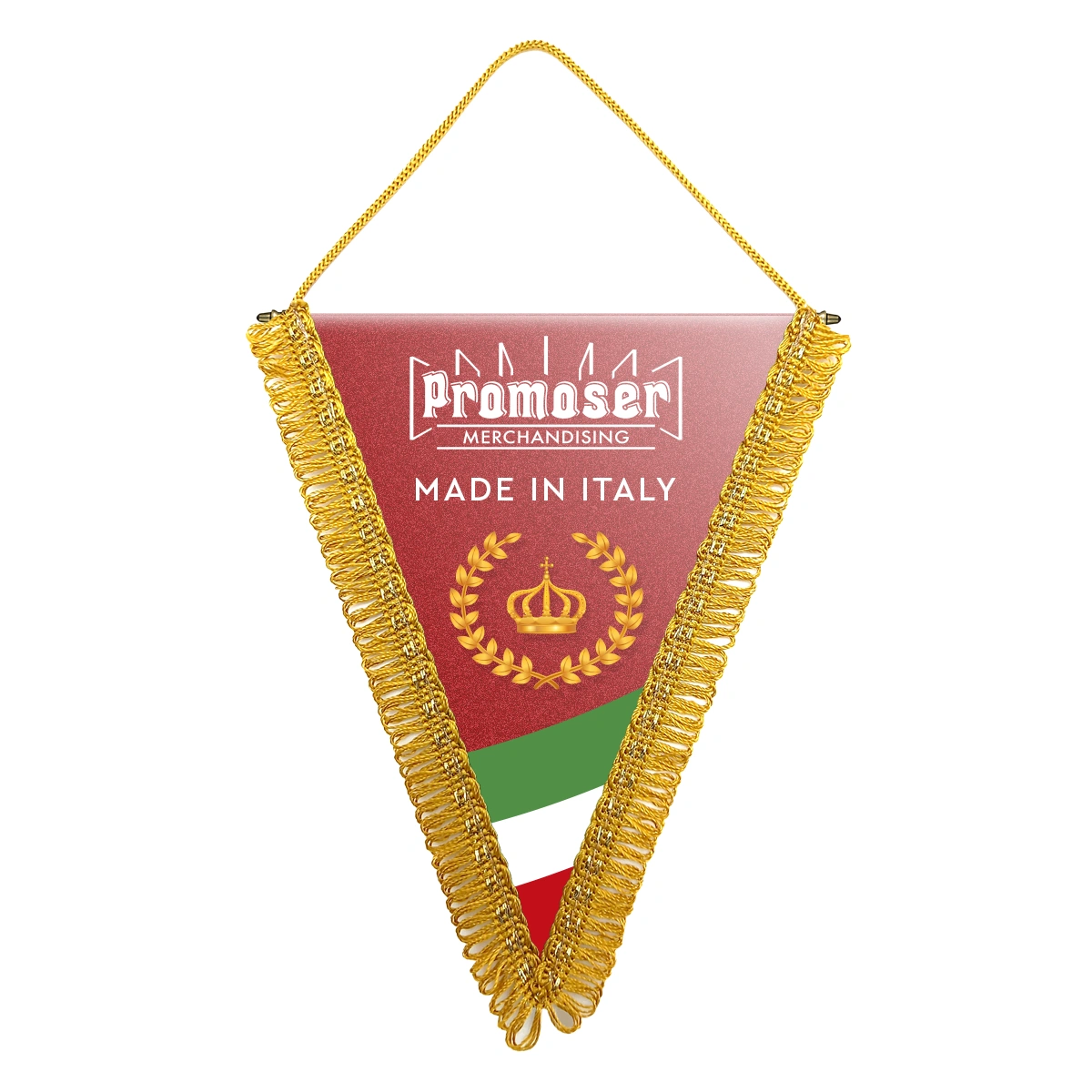 Gagliardetto triangolare Modello 1 (32×39 cm)