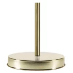 Base per asta stendardo in acciaio inox dorato a 1 sede. Articolo 208-LUX.