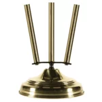 Base per asta stendardo in ottone dorato a 3 sedi. Articolo 133-3.