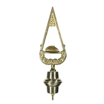 Puntale in ottone dorato per Stendardi e Gonfaloni con emblema dei Combattenti. Articolo 186-C.