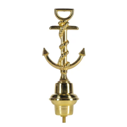 Puntale in ottone dorato per Stendardi e Gonfaloni con emblema Marina. Articolo 186-MA.