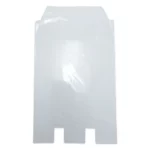 Gagliardetto a scudo personalizzato, modello 11. Foto della busta trasparente in PVC.