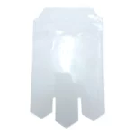 Gagliardetto a scudo personalizzato, modello 44. Foto della busta trasparente in PVC.