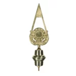 Puntale in ottone dorato per Stendardi e Gonfaloni con emblema della Unione Europea. Articolo 175.