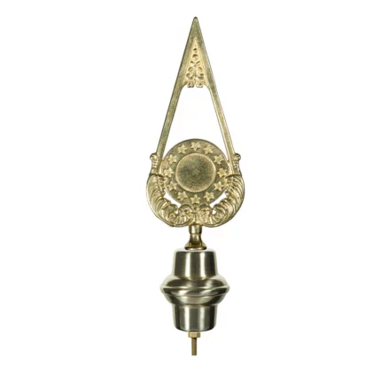 Puntale in ottone dorato per Stendardi e Gonfaloni con emblema della Unione Europea. Articolo 175.