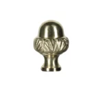 Pomolo per traversa Stendardi e Gonfaloni a pigna, in ottone dorato. Articolo 159-35.