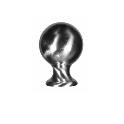 Pomolo per traversa Stendardi e Gonfaloni a sfera, in ottone cromato. Articolo 158-C.