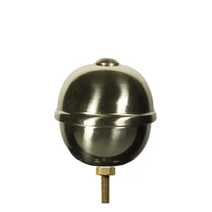 Pomolo per traversa Stendardi e Gonfaloni in ottone dorato. Articolo 156.