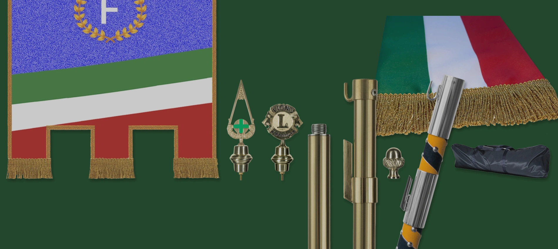 Shop online di stendardi, gonfaloni e accessori per stendardi e gonfaloni.
