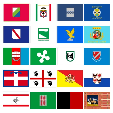 Bandiere Regioni italiane. Bandiere Provincia italiane. Produzione e stampa bandiere.