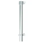 Asta in alluminio anodizzato, per bandiere da esterno, con ganci. Lunghezza 200 cm.
