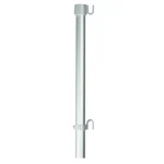 Asta in alluminio anodizzato, per bandiere da esterno, con ganci. Lunghezza 200 cm.