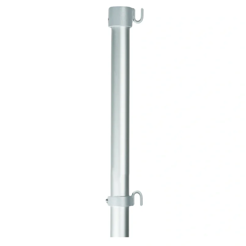 Asta in alluminio anodizzato, per bandiere da esterno, con ganci. Lunghezza 250 cm.