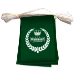 Festoni bandierine rettangolari personalizzate. Festoni da 10 metri, con bandierine personalizzate 20x30 cm. Materiale in carta.
