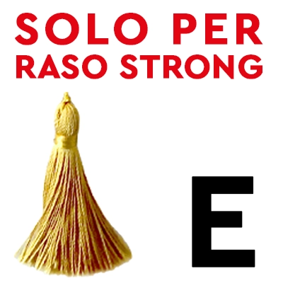 Fiocco gagliardetti variante E. Solo per supporto con raso strong.