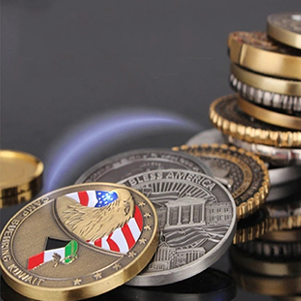 coin-gruppo Coin in metallo<br> personalizzati - immagine 1